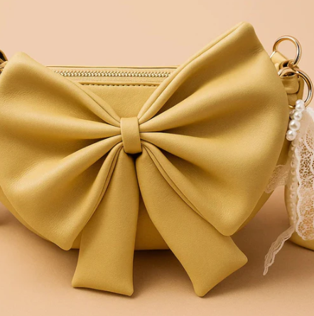 Round Bow Sling Bag - Yellow