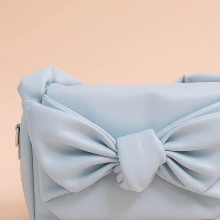 Knot Bow Sling Bag - Powder Blue