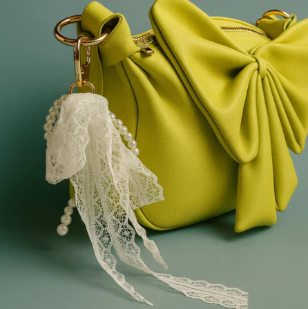 Round Bow Sling Bag - Lime Green