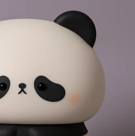 Big-Head Silicon Panda Night Lamp