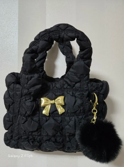 Bow Plush Sling Bag