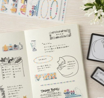 Yuru Log 2mm Grid Notebook  MIDORI