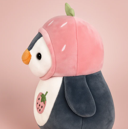 Cute Penguin Plush Toy Pink - Large