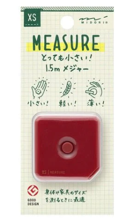XS Measuring Tape 1.5m / MIDORI