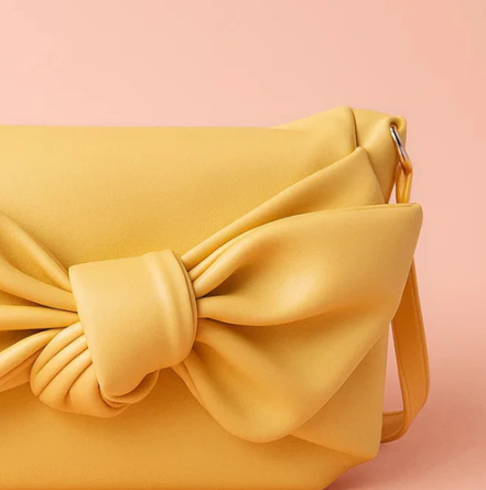 Knot Bow Sling Bag - Yellow