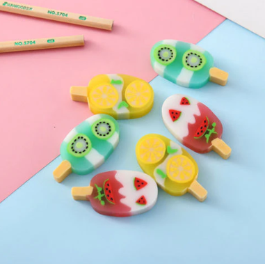 Fruit Popsicle Eraser (Set of 2)