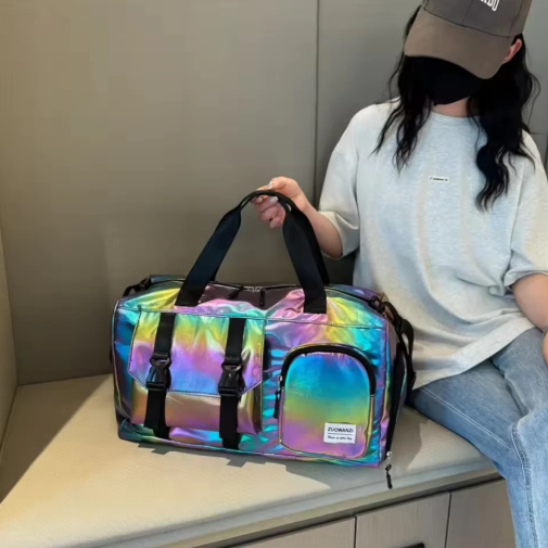 Holographic Duffel Bag