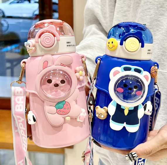 Cartoon Stainless Steel Thermos/Sipper | 550ml