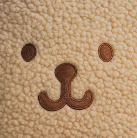 Reversible Brown Bear Furry Tote Bag