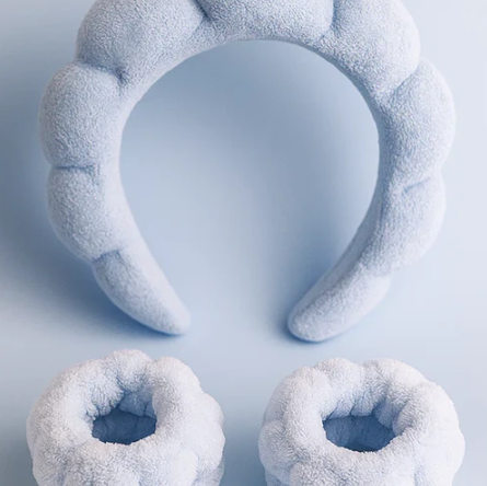 Bubble Skincare Headband Blue Hard