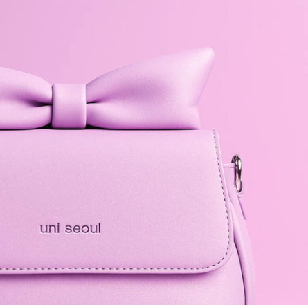 Puffed Bow Top Sling Bag