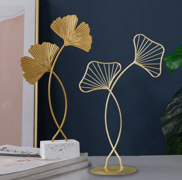 Ornamental Gingko Leaf Sculpture