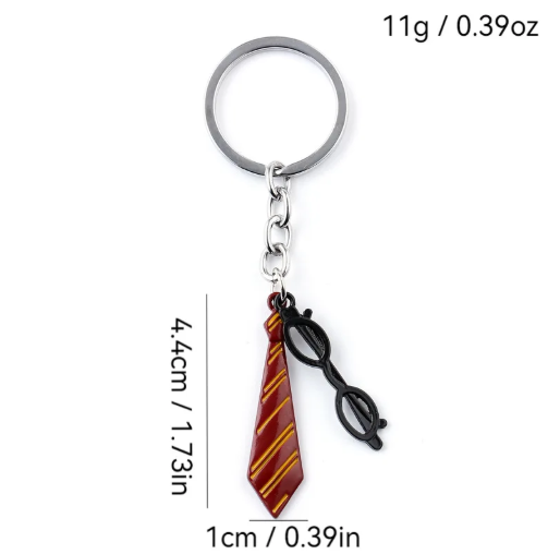 Hp Tie Metal Keychain