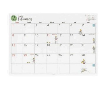 "Ojisan" A4 Desk Calendar 2026 / MIDORI