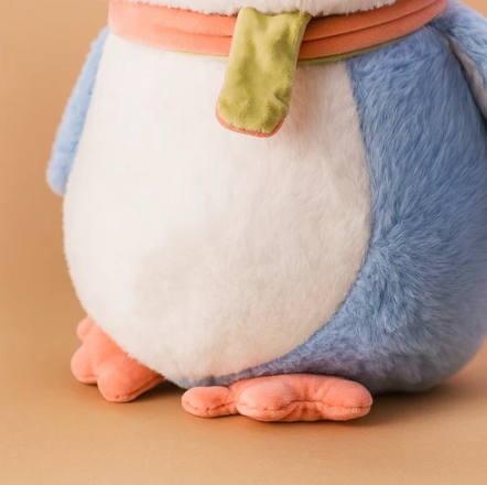 Muffler Penguin Plush Toy blue - Large