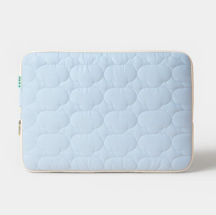 Blue Puffed Cloud Laptop Sleeve