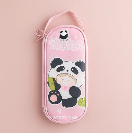Panda Pencil Pouch - Pink