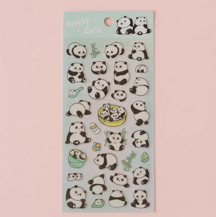 Lovely Sticker Sheet - Panda