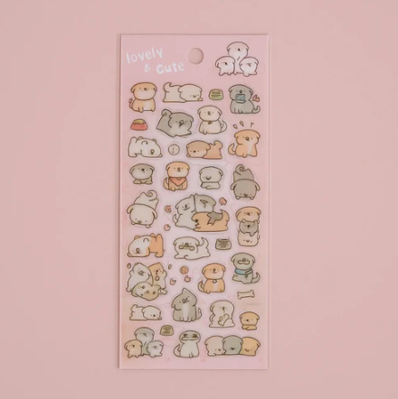 Lovely Sticker Sheet - Puppy