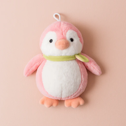 Muffler Penguin Plush Toy pink - Large