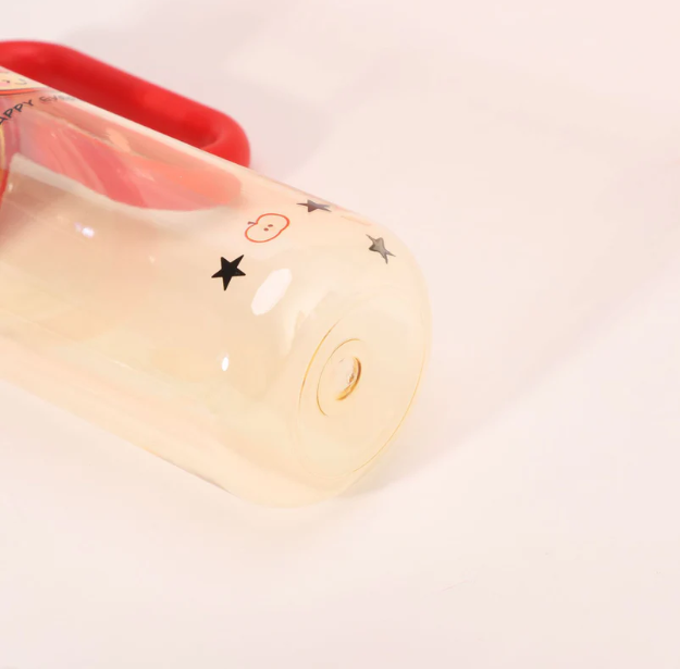 Cartoon Portable Bottle | Double Mouth with Straw & Handle - 800ml