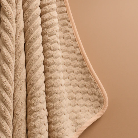 Block Pattern Microfibre Towel - Pink (S)