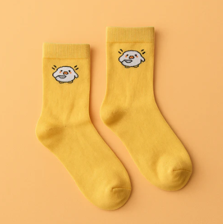 Yellow Duck Crew Socks