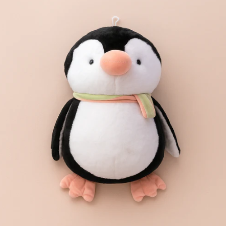 Muffler Penguin Plush Toy black - Small