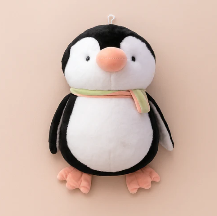 Muffler Penguin Plush Toy black - Large