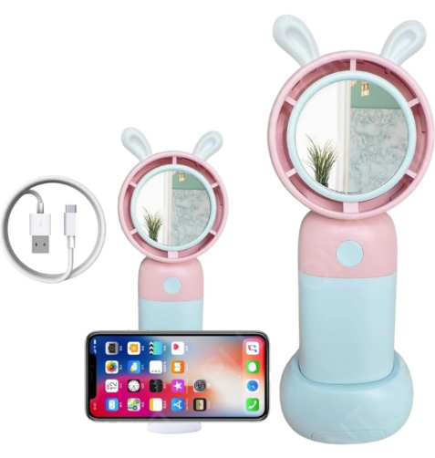 Cuddly Cooler Rechargeable Fan + Mirror