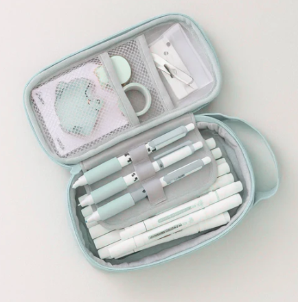 Panda Pencil Pouch - Blue