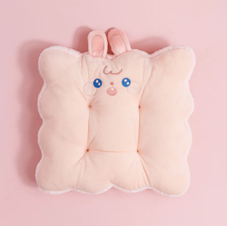 Pink Rabbit Plushie Cushion