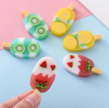 Fruit Popsicle Eraser (Set of 2)