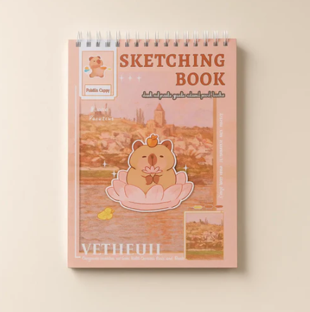 Capybara Sketching Book