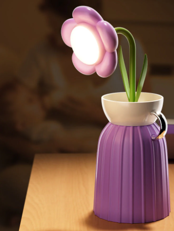 Flower Pot Rechargeable Desk Lamp