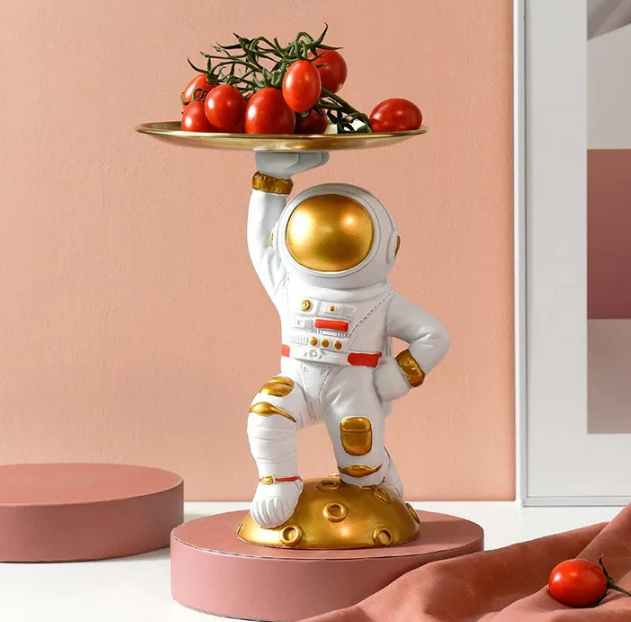 Astronaut With Brass Tray