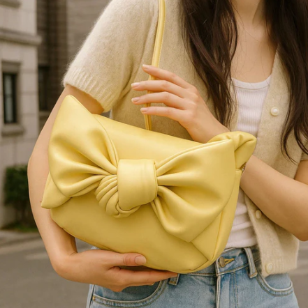 Knot Bow Sling Bag - Yellow