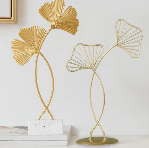 Ornamental Gingko Leaf Sculpture