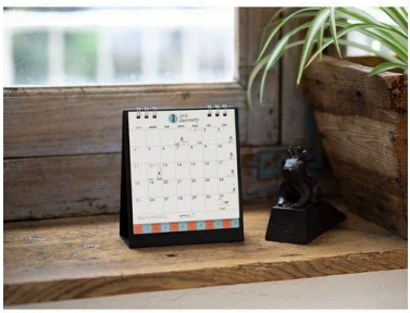 "Ojisan" Small Ring Desk Calendar 2026 / MIDORI