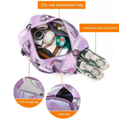 Holographic Duffel Bag