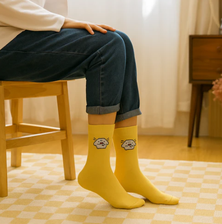 Yellow Duck Crew Socks