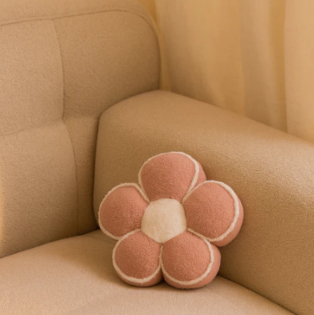 Soft Flower Pillow Pink