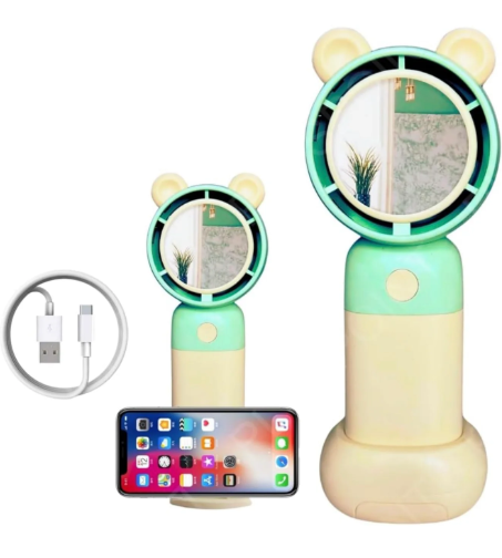 Cuddly Cooler Rechargeable Fan + Mirror