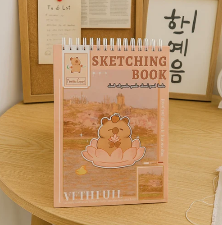 Capybara Sketching Book