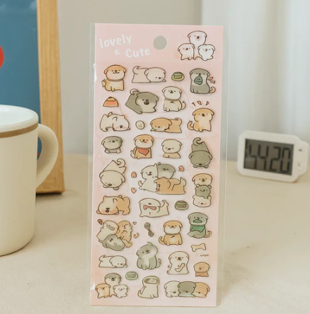 Lovely Sticker Sheet - Puppy