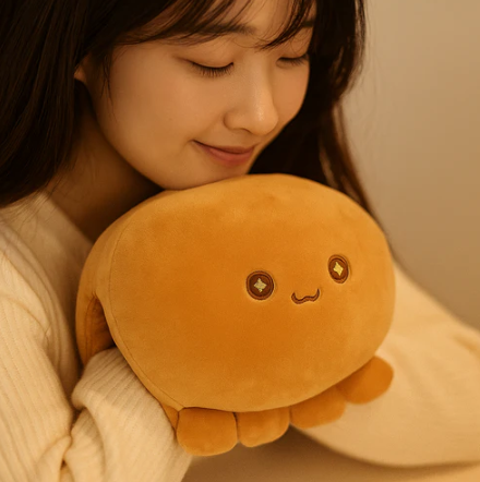 Sparkle Eyed Octopus Handwarmer (Brown, 35cm)