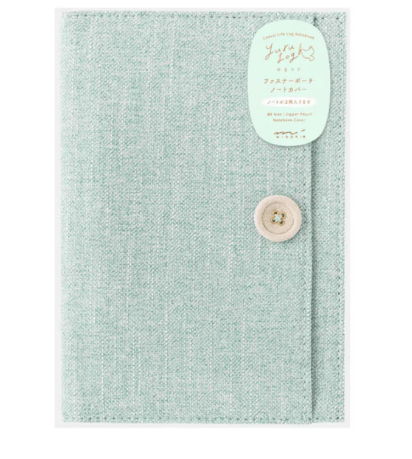 Yuru Log Zipper Pouch Notebook Cover / MIDORI