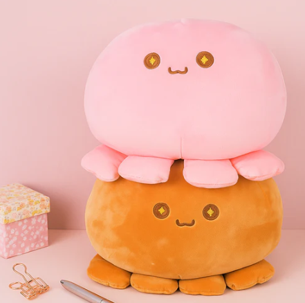 Sparkle Eyed Octopus Handwarmer (Brown, 35cm)