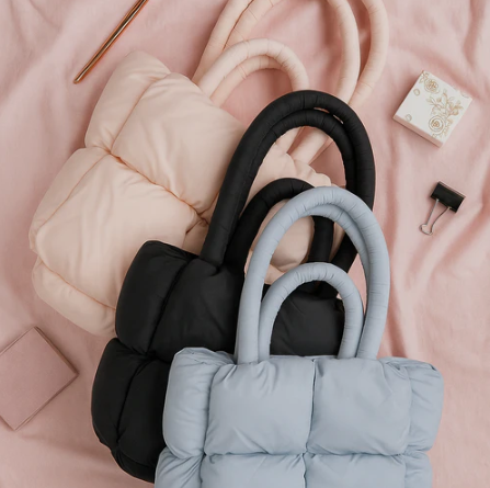 Puffed Tote Bag pink