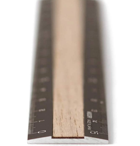 Aluminum & Wood Rulers 15cm / MIDORI
